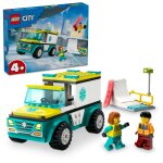 Lego city - l'ambulance de secours et le snowboardeur - 60403
