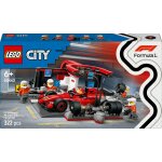 Lego city - arr�t au stand de f1 avec voiture ferrari - 60443