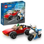 Lego city - la course - poursuite de la moto de police - 60392