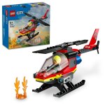 Lego city - l'h�licopt�re de secours des pompiers - 60411