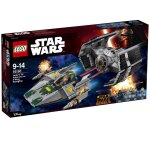 Lego star wars - le tie advanced de dark vador contre l'a - wing fighter - 75150
