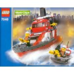 Lego world city 7046 bateau de pompier