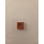 Lettre de scrabble en bois - lettre p