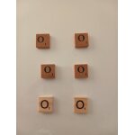 Lettres de scrabble deluxe en bois - lettre o