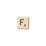 Lettre de scrabble  f