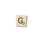 Lettre de scrabble  g