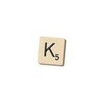 Lettre de scrabble  k