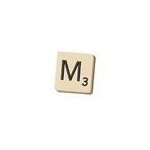Lettre de scrabble  m