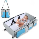 Lit de voyage portable b�b� sac de couchage pliable grande capacit� sac d'�paule de voyage m�re