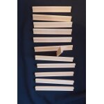 Lot de 12 chevalets bois scrabble