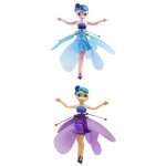 Lot de 2 flying fairy girl doll drone toy capteur infrarouge kid toys cadeau de nol