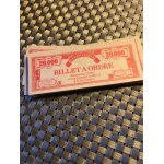 Lot de 20 billets a ordre pour le jeu destin - le jeu de la vie - ann�e 1980