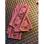 Lot de 27 billets 1000 - el�ment du jeu de soci�t� destin le jeu de la vie - ann�e 1980 + 8 billets
