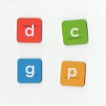 Lot de 4 lettre pour jeu foli mots