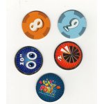 Lot de 5 pions pour , jeu folix