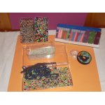 Lot de perles et paillettes a tisser plus fil