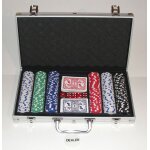 Malette de poker en alu 300 jetons 2 jeux de cartes playing cards