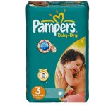 Mega pack 104 couches pampers baby dry taille 3 midi (4 - 10 kg)