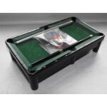 Mini billard de table 6 trous. longueur 20. 5cm largeur11. 5cm hauteur 5cm.