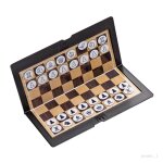 Mini sac de portefeuille portable pour jeu d'échecs magnétique pliable Mini sac de portefeuille portable pour jeu d'échecs magnétique pliable