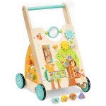 Navaris trotteur en bois - chariot apprentissage marche equilibre 52, 2 x 34, 5 x 34, 5 cm avec jeux ...