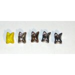 Osselets pvc argent jeu vintage