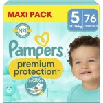 Pampers couches bb premium protection 11 16kg taille 5 pack de 76 couches