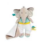 Pantin avec doudou el�phant cacahu�te