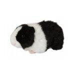 Peluche 18 cm - cochon d'inde noir - living nature