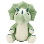 Peluche carlos le tricratops 30 cm - vert