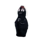 Peluche geante barbamama 60 cm - grande peluche barbapapa noir - enfant - doudou licence