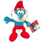 Peluche grand schtroumpf 25 cm papa vieux rouge Peluche grand schtroumpf 25 cm papa vieux rouge