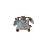 Peluche lapin 24 cm nattou collection emil et rosie � grelot, bandana pois � comme neuf