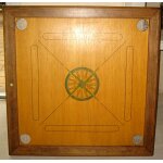 Plateau de carrom / billard indien. non homologu. 67, 5 cm.