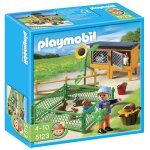 Playmobil 5123 - enclos a lapins et enfant