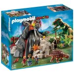 Playmobil 5230 - tyrannosaure et saichania avec volcan