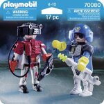Playmobil 70080 - policier de l'espace et robot