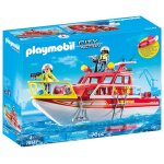 Playmobil 70147 - bateau de sauvetage et pompiers