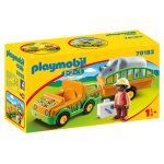 Playmobil 70182 - vtrinaire avec vhicule et rhinocros