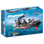 Playmobil 9362 - bateau pneumatique et policiers d'lite