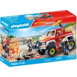 Playmobil action heroes 71824 - v�hicule de pompiers avec bidon enflamm�