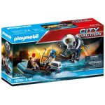 Playmobil city action 70782 - policier avec racteur dorsal et cano