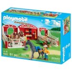 Playmobil country 5983 - box a chevaux avec chevaux et soigneur Playmobil country 5983 - box a chevaux avec chevaux et soigneur