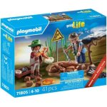 Playmobil my life 71805 - chercheurs et fossiles de dinosaures - promo pack