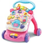 Porteur trotteur vtech - super parlant 2 en 1 - rose