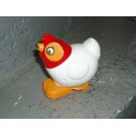 Poule articulée du jeu la poule aux oeufs d' or de tomy vintage 1977 Poule articulée du jeu la poule aux oeufs d' or de tomy vintage 1977