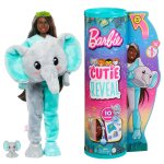 Poupe barbie cutie reveal srie jungle avec elphant - poupe mannequin - 3 ans et +