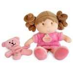 Poupe demoiselle de doudou rose - doudou et compagnie