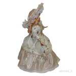 Poupes en porcelaine 40cm figure beige robe