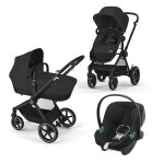 Poussette 2 en 1 eos lux black / moon black + siège - auto aton b2 i - size - noir Poussette 2 en 1 eos lux black / moon black + siège - auto aton b2 i - size - noir